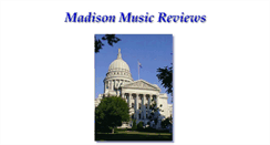 Desktop Screenshot of madisonmusicreviews.org